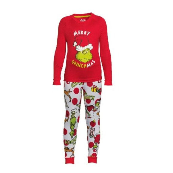 NEW DR. SEUSS'S THE GRINCH PAJAMA SET UNISEX - Picture 2 of 13